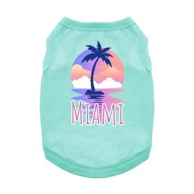 Miami Dog Shirt (Color: Teal, size: 2X-Large)