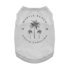 Myrtle Beach, SC Dog Shirt (Color: Gray, size: 2X-Large)
